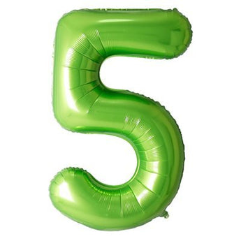 Ballon Mylar Supershape Chiffre 5 - Vert Party Shop
