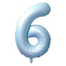 Airise - Ballon Mylar Supershape Chiffre 6 - Bleu Ciel 34po - Party Shop