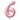 Ballon Mylar Supershape Chiffre 6 - Rose bébé 34po Party Shop