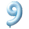 Airise - Ballon Mylar Supershape Chiffre 9 - Bleu Ciel 34po - Party Shop