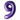 Ballon Mylar Supershape Chiffre 9 - Violet 34po Party Shop