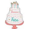 Anagram - Ballon Mylar Supershape - Gâteau Bonne Fête - Party Shop