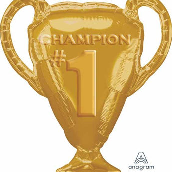 Ballon Mylar Supershape - Trophée Champion Or de 28po Party Shop