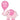 Anagram - Ballon Mylar Supershape - Éléphant Rose Bébé Fille - Party Shop