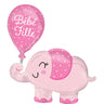 Anagram - Ballon Mylar Supershape - Éléphant Rose Bébé Fille - Party Shop