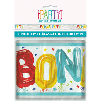 Bannière 12" - Bonne Fête Party Shop