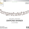 RUBIES - Bannière Congratulations argent - Graduation - Party Shop