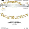 RUBIES - Bannière Congratulations Or - Graduation - Party Shop