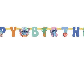 Bannière Happy Birthday - Stitch Party Shop