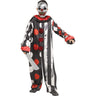 Big Top Bling Clown child costume with colorful jumpsuit, ruffled collar, and metallic clown mask with faux gemstone accents – perfect for Halloween - FunWorld - Party Shop