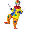 Big Top Clown costume for adult men – includes colorful shirt, pants, and oversized ruffle collar – perfect creepy clown outfit for Halloween circus themes - FunWorld - Party shop
