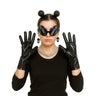 KBW Global - Black alien costume kit with glasses, gloves, necklace, earrings and hair clips – futuristic accessories for Halloween, cosplay, festivals or themed parties – Party Shop