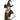 FUN WORLD - Black bent-point witch hat for adults – lightweight and comfortable Halloween costume accessory for witches, magicians, or fantasy-themed outfits.- Party Shop