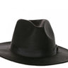 underwraps - Black adult fedora hat – Classic retro costume accessory for gangster, cabaret, 1920s or vintage outfits. Perfect for Halloween, cosplay and parties - Party Shop