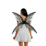 KBW Global - Black gothic butterfly wings costume accessory. Lightweight and dramatic wings perfect for Halloween, cosplay, fantasy events and mystical gothic fairy looks - Party shop