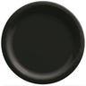 Black 9-inch paper plates – pack of 20 disposable party plates for birthdays, Halloween, or elegant events – Party Shop fast shipping - Unique - Party Shop