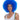 Blue clown wig with voluminous curls – ideal Halloween or circus cosplay wig for adults - WestBay - Party Shop