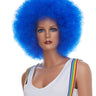 Blue clown wig with voluminous curls – ideal Halloween or circus cosplay wig for adults - WestBay - Party Shop