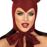 Leg Avenue - Bonnet Diable Rouge À Paillette - Party Shop