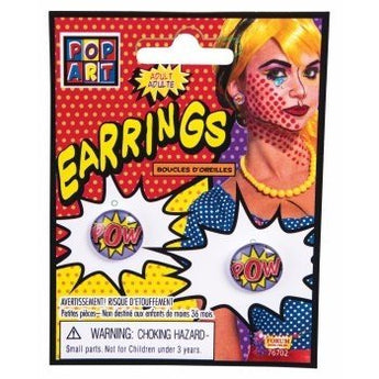 Boucles D'Oreilles "Pop" - Pop Art - Party Shop