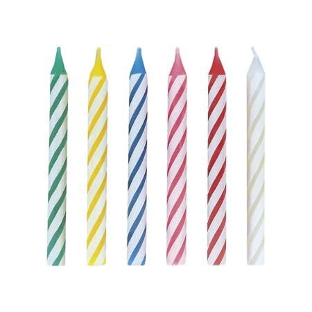 Bougies De Fête Colorées (24Pc) Party Shop