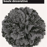 Unique - Boule Décorative Damassé - Gris/Noir - Party Shop