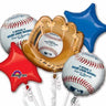 Anagram - Bouquet De 5 Ballons Mylar - Baseball - Party Shop