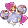 Anagram - Bouquet De 5 Ballons Mylar - Disney Sofia - Party Shop