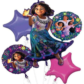 Bouquet De 5 Ballons Mylar - EncantoParty Shop