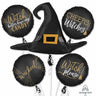 Anagram - Bouquet De 5 Ballons Mylar - Fête De Sorcière - Party Shop