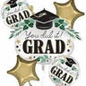 Anagram - Bouquet De 5 Ballons Mylar - Graduation (Feuille) - Party Shop