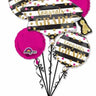 Anagram - Bouquet De 5 Ballons Mylar - Graduation Rose - Party Shop