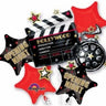 Anagram - Bouquet De 5 Ballons Mylar - Hollywood (Opening Night) - Party Shop