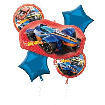 Bouquet de 5 ballons mylar - Hot Wheels Party Shop