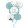Anagram - Bouquet De 5 Ballons Mylar - Mariage Turquoise - Party Shop