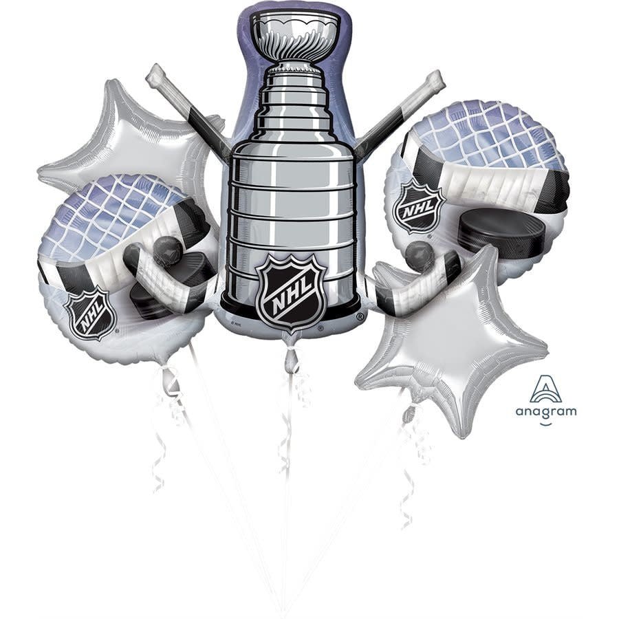 Bouquet De 5 Ballons Mylar - Nhl Party Shop