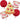 Bouquet de 5 Ballons Mylar - Pizza Party Shop