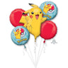 Anagram - Bouquet De 5 Ballons Mylar - Pokémon - Party Shop
