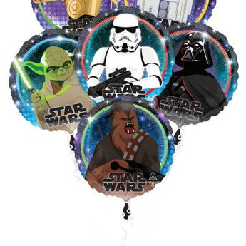 Bouquet De 5 Ballons Mylar - Star Wars Party Shop