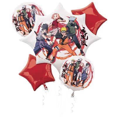 Bouquet De 5 Ballons - Naruto Party Shop