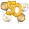 Anagram - Bouquet de 6 Ballons Mylar 50e Anniversaire - Party Shop