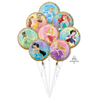 Bouquet De 8 Ballons Mylar - Princesse De Disney Party Shop