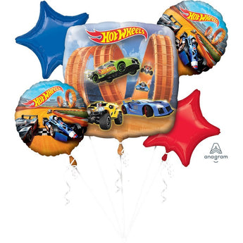 Bouquet de ballons 5 mylar - Hot Wheels Party Shop