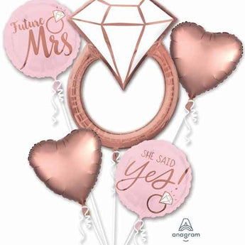 Bouquet De Ballons Mylar - Mariage Blush Party Shop