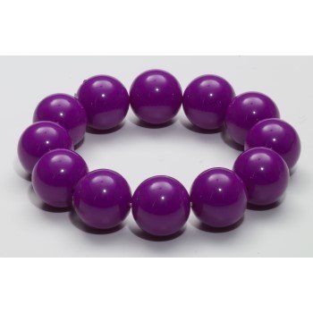 Bracelet De Billes Géantes - Mauve - Party Shop