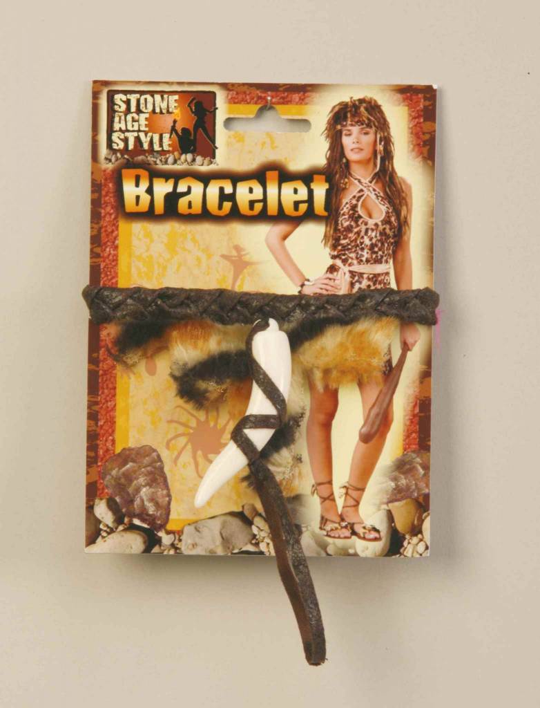 Bracelet Préhistorique Avec Dent - Party Shop