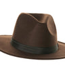 underwraps -Brown adult fedora hat – Classic retro costume accessory for gangster, cabaret, 1920s or vintage outfits. Perfect for Halloween, cosplay and themed parties - Party Shop
