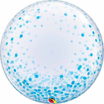 Bubble Deco - Confetti Bleu - Party Shop