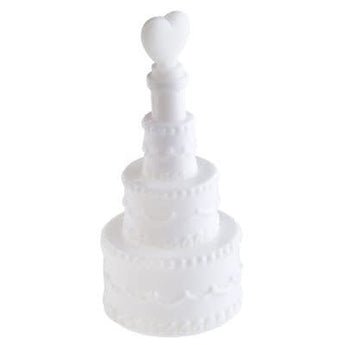 Bulle À Savon Gâteau De Mariage Blanc 3 X 7.5 Cm (4) Party Shop