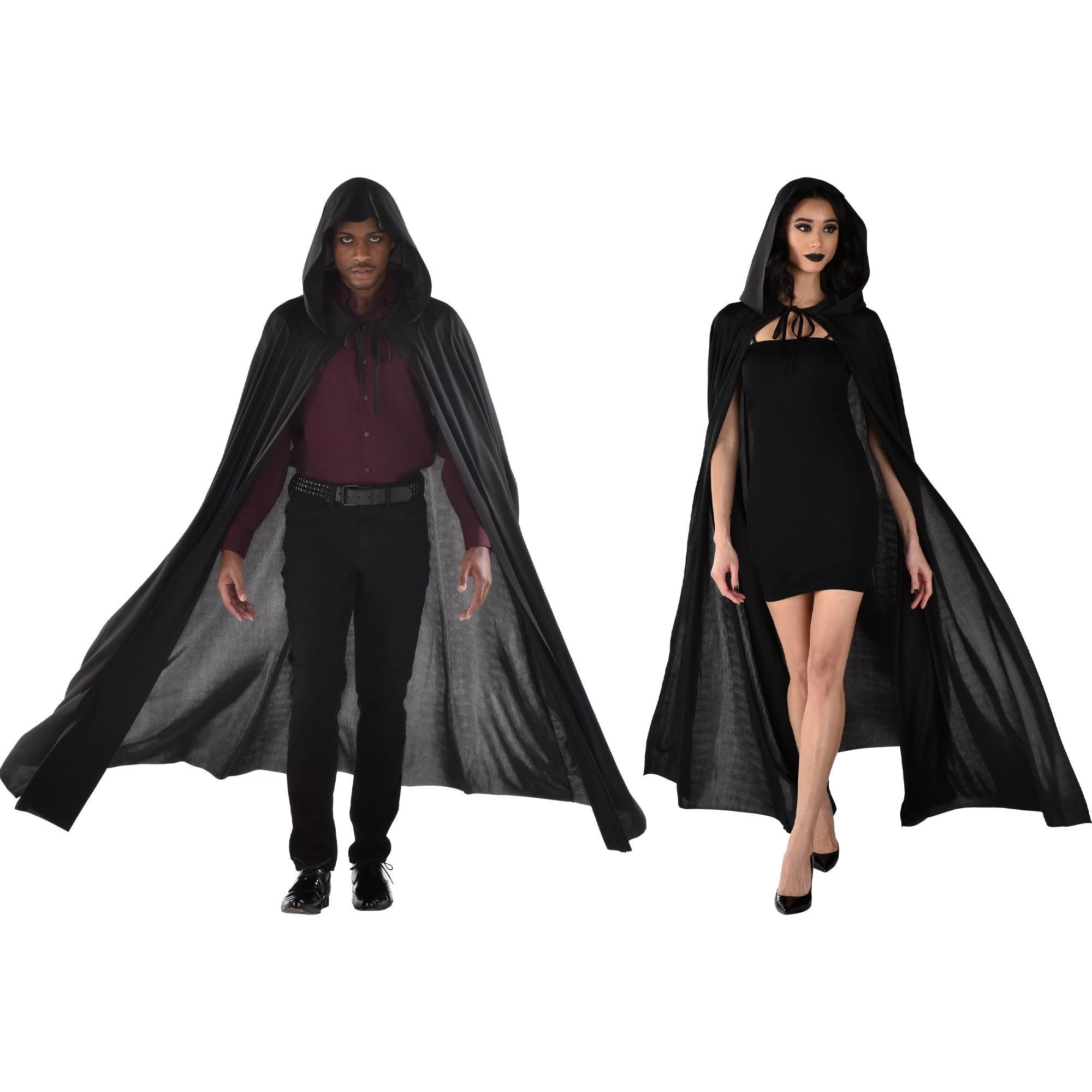 Cape Avec Capuchon Noir Party Shop